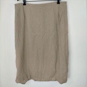 Vintage Marina Sport for Holt Renfrew 100% Linen Skirt Size 27 Made in Italy